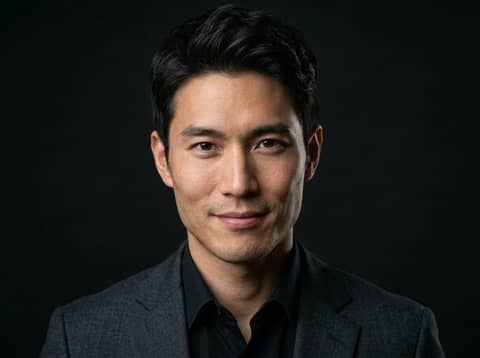Asian Man (Public Model) AI LinkedIn headshot